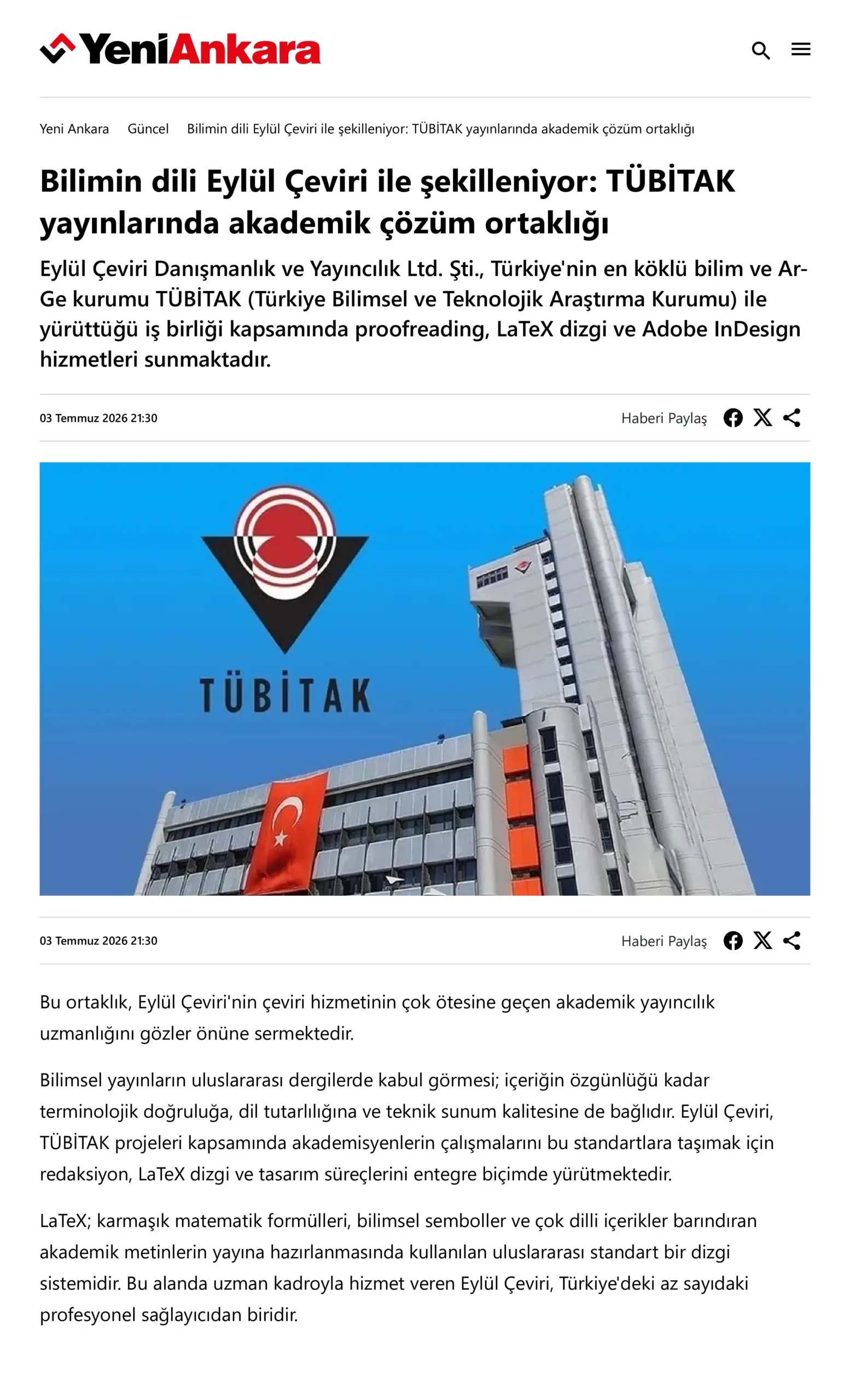 Bilimin dili Çeviri Sepeti ile şekilleniyor_ TÜBİTAK yayınlarında akademik çözüm ortaklığı