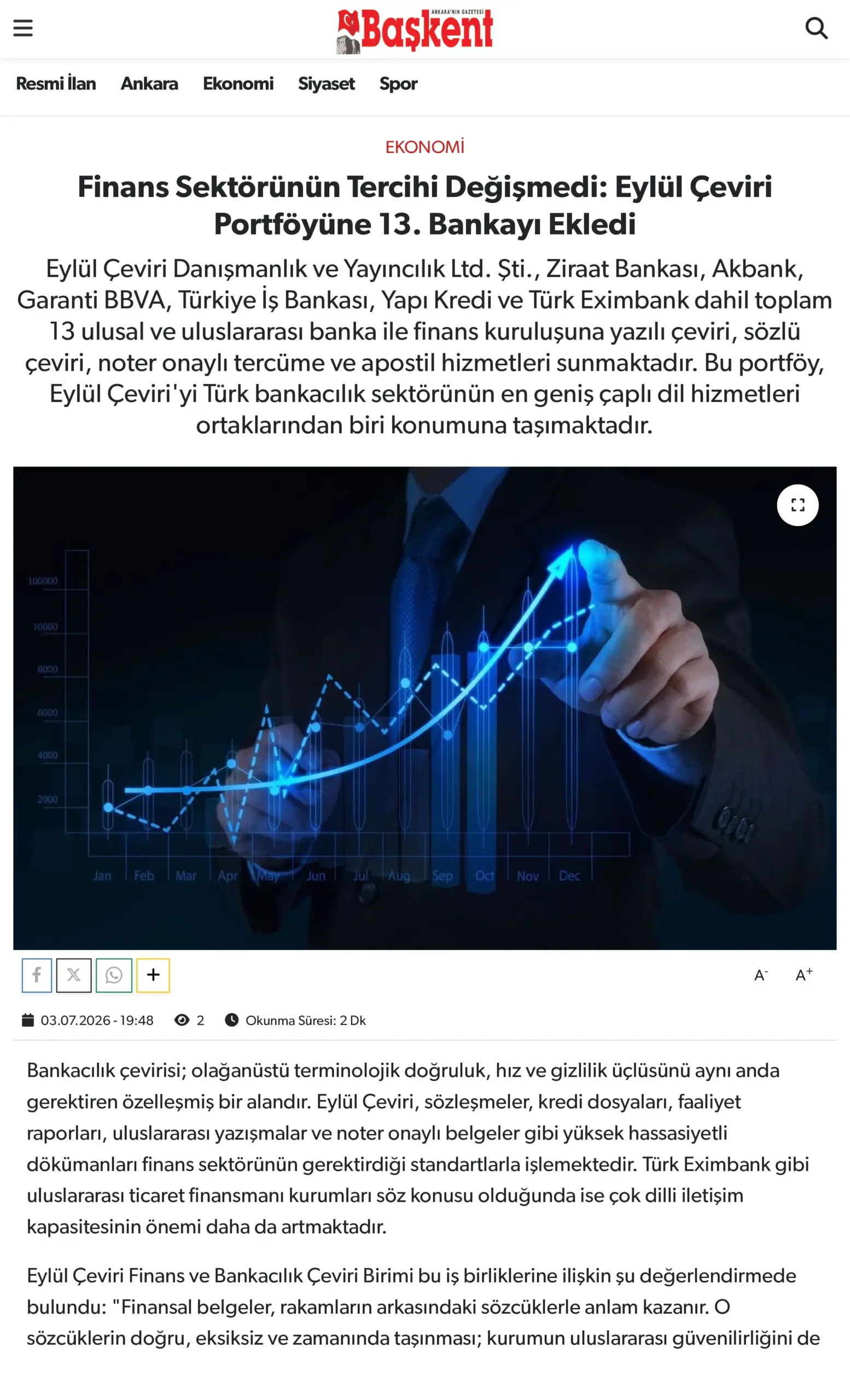 Finans Sektörünün Tercihi Değişmedi_ Çeviri Sepeti Portföyüne 13. Bankayı Ekledi